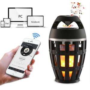 Led Flame Lights Bluetooth Speaker