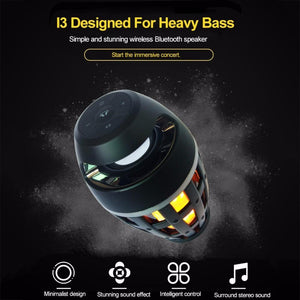 Led Flame Lights Bluetooth Speaker